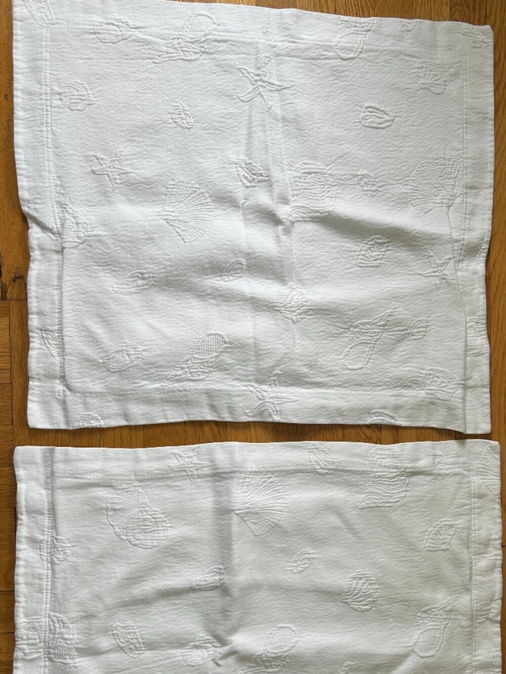 Coastal Collection Matelasse White Pillow Shams